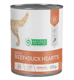 Влажный корм для взрослых собак с говядиной и утиным сердцем Nature's Protection with Beef &amp; Duck Hearts 800 г