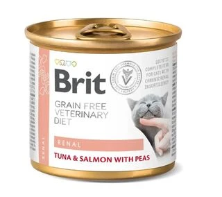 Вологий корм Brit VetDiets Renal для кішок з хронічною нирковою недостатністю з тунцем 200 г