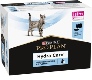Влажный дополнительный корм для взрослых кошек Pro Plan Hydra Сare для увеличения потребления воды и разведения мочи 10x85г