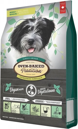 Веганский сухой корм для взрослых собак малых пород Oven-Baked Tradition 1.81 кг
