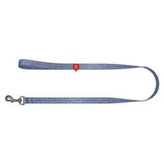 Поводок для собак з відновленого бавовни WAUDOG Re-cotton світловідбиваючий, Ш 15 мм, Дл 300 см, синій