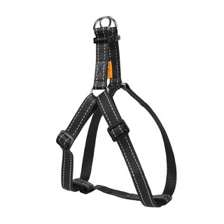 Шлея "Dog Extremе" нейлоновая регулируемая (ширина 25мм, В:60-90см), черный