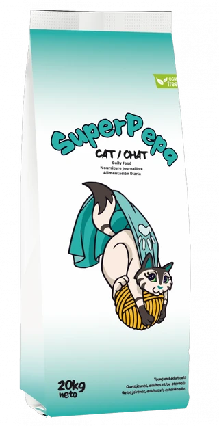 Сухой корм для взрослых и стерилизованных котов Lenda SuperPepa, 20 кг