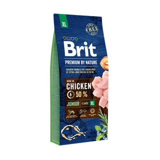 Сухий корм Brit Premium Junior XL для цуценят і молодих собак гігантських порід з курячим смаком 15 кг