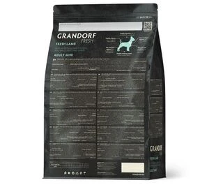 Сухой корм для взрослых собак малых пород Grandorf FRESH LAMB &amp;amp; SWEET POTATO ADULT DOG MINI с ягненком и бататом, 1 кг