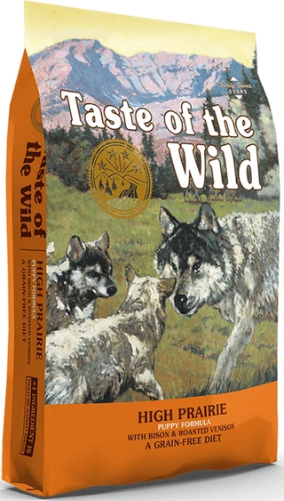 Сухий корм для щенят Taste of the Wild HIGH PRAIRIE PUPPY з м'ясом бізона 12.2 кг (9755-HT60)(0074198614325)