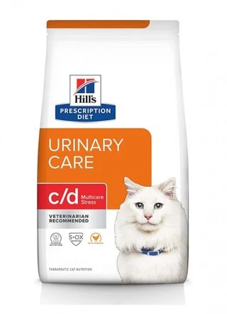 Сухой корм для кошек Hill's PRESCRIPTION DIET c/d Urinary Stress Feline Chicken с идиопатическим циститом 8 кг