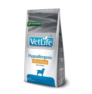 Сухий корм Farmina Vet Life Hypoallergenic Fish Potato для собак при харчовій алергії, риба та картопля, 12 кг