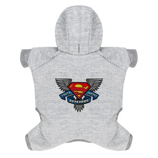 Комбінезон для собак WAUDOG Clothes, малюнок "Супермен, правда, справедливість", софтшелл, XS22, B 25-29 см, С 16-19 см