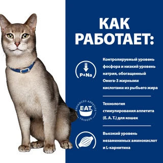 Лечебный корм Hill's PD k/d Kidney Care Tuna с тунцом для кошек при почечной и/или сердечной недостаточности 3 кг