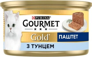 Упаковка влажного корма для кошек Purina Gourmet Gold Паштет с тунцом 24 шт по 85 г