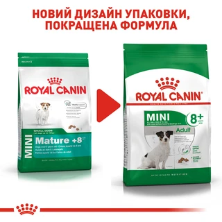 Сухий корм для дорослих собак дрібних порід Royal Canin Mini Adult 8+ старше 8 років 800 г
