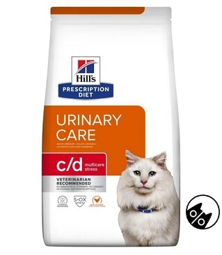 Сухой корм HILL`S c/d Multicare Stress Feline для кошек при заболеваниях мочевыводящих путей 0.4 кг