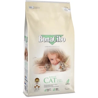 Сухой корм для кошек BonaCibo Adult Cat Lamb&amp;amp;Rice с мясом ягненка и рисом 5 кг (BC405666)