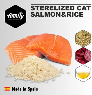 Сухой корм для котов Amity для стерилизованных с лососем 10 кг (8436538949115)