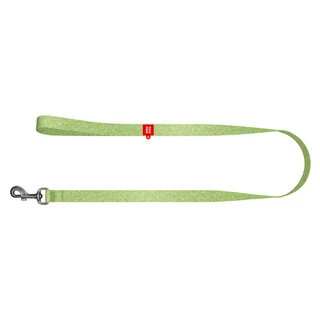 Поводок для собак из восстановленного хлопка WAUDOG Re-cotton  светоотражающий, S, Ш 15 мм, Дл 150 см, салатовый