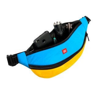 Поясна сумка - бананка WAUDOG Family зі знімним ременем, "Colors of freedom", розмір 33*17*10 см