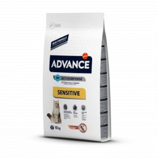 Сухой корм Advance Cat Salmon Sensitive для котов с чувствительным пищеварением с лососем 10 кг