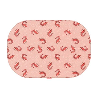 Лежанка для собак WAUDOG Relax, рисунок "Креветка", со сменным чехлом, L, Ш 100 см, Дл 70 см