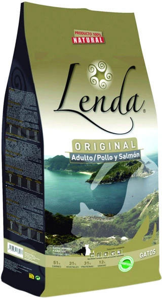 Сухий корм для дорослих котів Lenda Cat Chicken and Salmon з куркою та лососем 2 кг