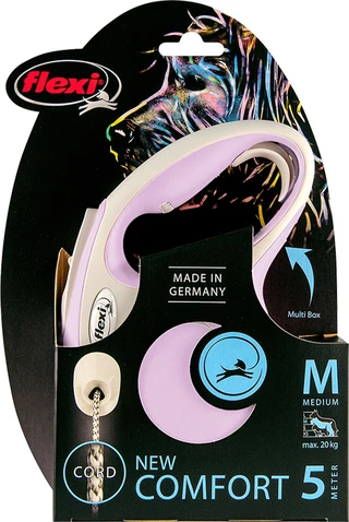 Поводок-рулетка Flexi New Comfort М трос 5 м Сиреневый