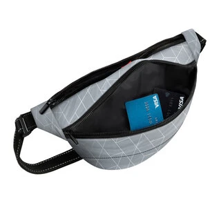 Поясна сумка-бананка WAUDOG Family зі знімним ременем, світловідбиваюча, розмір 33*17*10 см