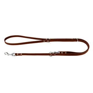 Поводок перестежка "CoLLaR" (ширина 14мм, длина 122,142,183 см), коричневый