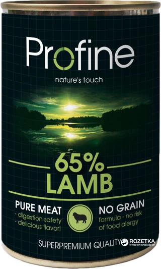 Вологий корм для собак усіх порід Profine з ягням 400 г