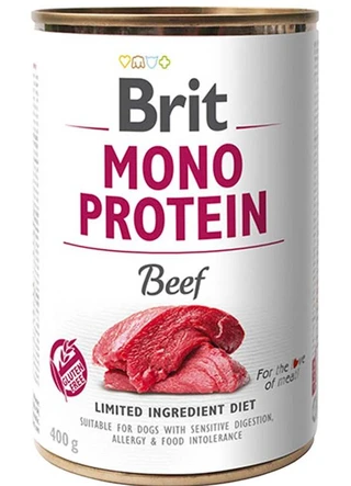 ПАК. Консервированный монопротеиновый корм для собак Brit Diet Mono Protein Dog с говядиной, 6 шт по 400 г