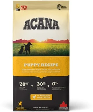 Сухой корм для собак ACANA Puppy Recipe для щенков всех пород 17 кг (a50017)