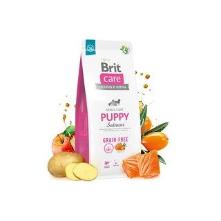 Сухой беззерновой корм для щенков всех пород Brit Care Dog Grain-free Puppy с лососем 12 кг