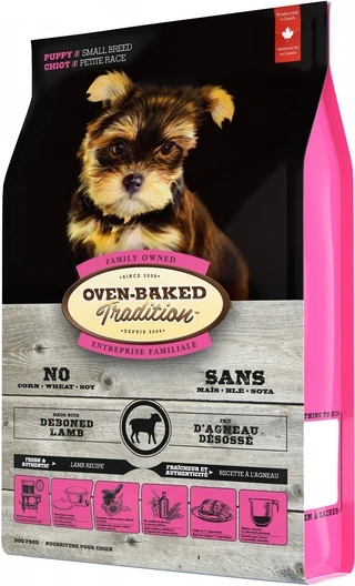 Сухий корм для цуценят малих порід Oven-Baked Tradition з свіжого м'яса ягняти 2.27 кг