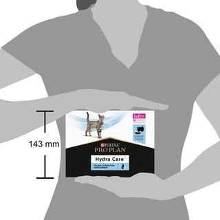 Влажный дополнительный корм для взрослых кошек Pro Plan Hydra Сare для увеличения потребления воды и разведения мочи 10x85г