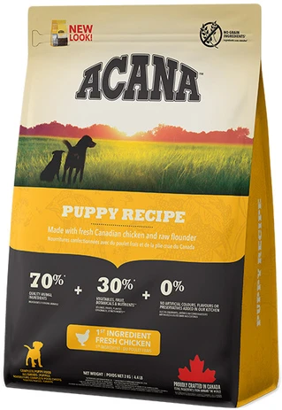 Сухой корм для собак ACANA Puppy Recipe для щенков всех пород 2 кг (a50020)