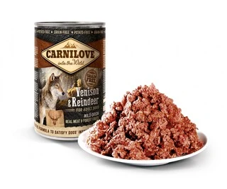 Вологий корм для собак Carnilove Dog k з північним оленем 400 г (8595602529292)