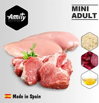Корм для собак Amity Mini Adult для дрібних порід з куркою та ягням 10 кг (8436538948323)
