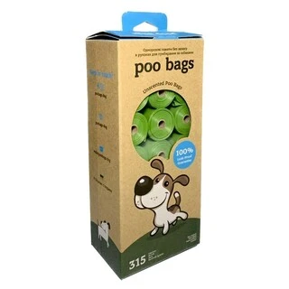 Пакеты для уборки за собаками Poo Bags без запаха 315 шт (21 рулон)