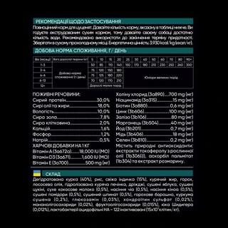 Сухий корм для цуценят Savory зі свіжим м'ясом індички та курки 3 кг