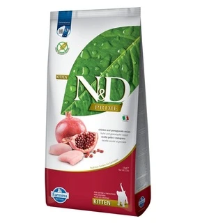 Фармина сухой корм для котят N&amp;amp;D GRAIN FREE PRIME CHICKEN &amp;amp; POMEGRANATE KITTEN с курицей и гранатом, 10 кг