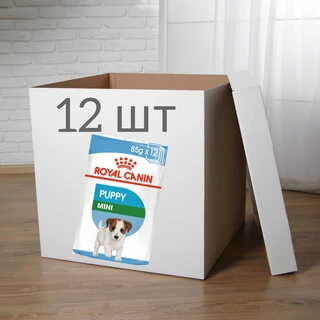 ПАК.Вологий корм Royal Canin MINI PUPPY для цуценят Дрібних порід 12 шт по 85 г