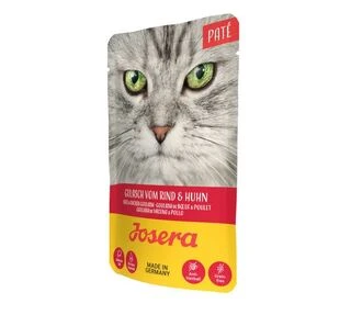 Влажный корм для кошек Josera паштет гуляш из говядины и курицы, 16х85 г