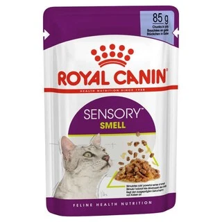 ПАК.Вологий корм Royal Canin SENSORY SMELL JELLY (Желе) для дорослих котів вибагливих у харчуванні 12 шт по 85 г