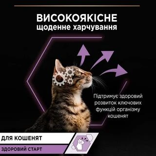 ПАК. Упаковка вологого корму для кошенят Pro Plan індичка мультипак (10x85)