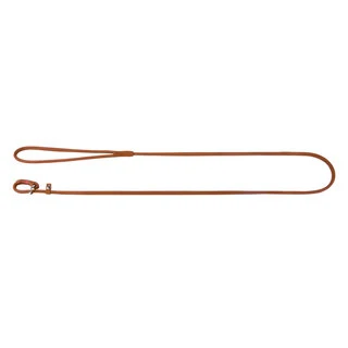 Повідок-удавка для собак шкіряний WAUDOG Soft, круглий, Д 4 мм, Дл 135 см, коричневий