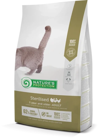 Сухой корм для стерилизованных кошек и кошек Nature's Protection Sterilised 7кг
