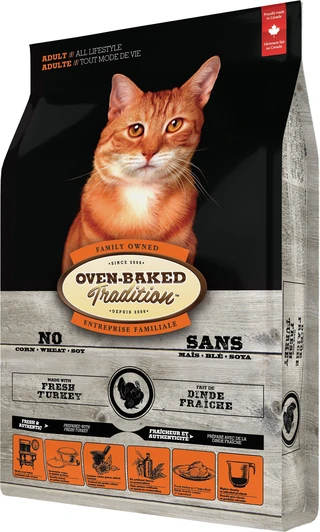 Сухий корм для котів Oven-Baked Tradition повнораціонний збалансований з м'ясом індички 1.13 кг