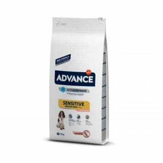 Сухой корм Advance Dog Med/Maxi Sensitive Salmon &amp;amp; Rice для взрослых собак с чувствительным пищеварением лосось и рис 12 кг