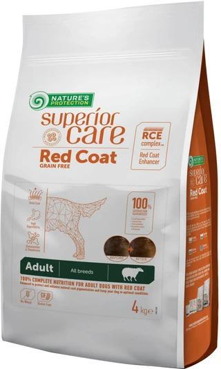 Сухой беззерновой корм для взрослых собак всех пород с рыжим окрасом шерсти Nature's Protection 4 кг