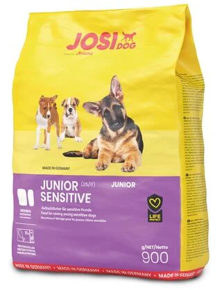 Сухой корм для щенков JosiDog Junior Sensitive с мясом домашней птицы 0.9 кг