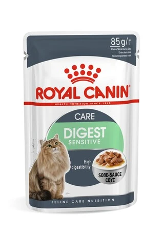 ПАК.Влажный корм Royal Canin DIGEST SENSITIVE для взрослых кошек с чувствительным пищеварением 12шт по 85 г